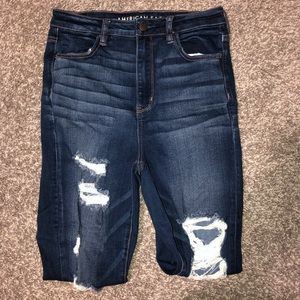 American Eagle Distressed Jeggings Size 10 Short
